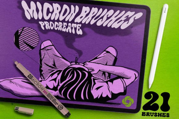 21 Micron Brushes for Procreate: Integrating Realistic Linework into Your Digital Workflow