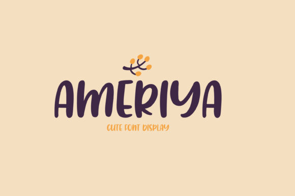 Ameriya: Playful Display Font