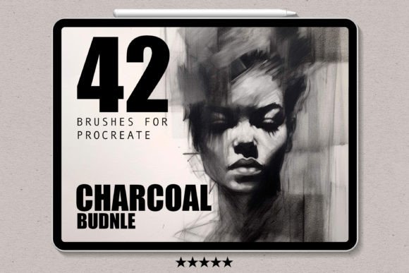 Charcoal Brushes for Procreate: Bringing Traditional Texture to Digital Art