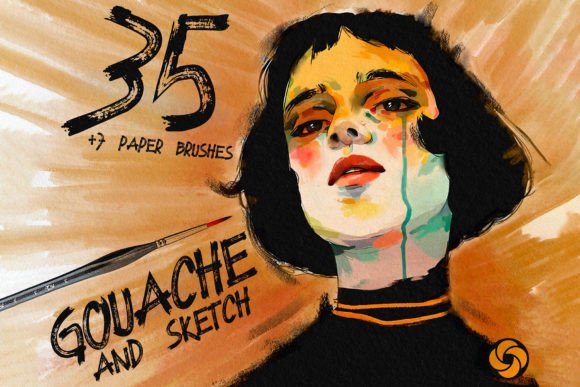 Gouache Brushes for Procreate: Achieving Authentic Texture in Digital Art