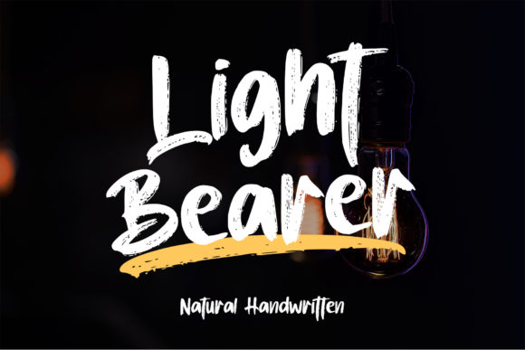 Light Bearer: A Brushed Handwritten Font for Authentic Branding