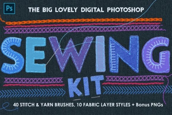 Mastering Digital Textiles with Sewing Embroidery PS Brushes